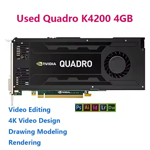 Quadro K4200 4GB GDDR5 256-Bit PCI Express 2.0 X16 Video Card Professional Graphics Card