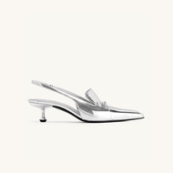 JW PEI | รองเท้าแตะส้นต่ำหัวแหลมสไตล์แคท