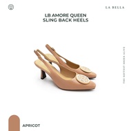 LA BELLA  รองเท้าคัชชูส้นสูงหนังแกะ รุ่น LB AMORE QUEEN  SLINGBACK HEELS - FORMAL COLOR