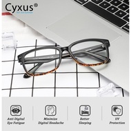 Cyxus Computer Glasses Anti-Blue-Ray and Blocking UV Glasses for Women or Men Eyeglasses -8501T55