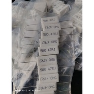 (10)pcs Resistor 5 watt 0.47 ohm R chalk 0.47ohm.