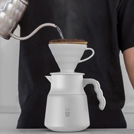 HARIO｜純白系列 V60磁石濾杯+不鏽鋼保溫咖啡壺組(濾杯02+咖啡壺PLUS 800ml)