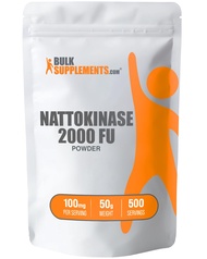 BulkSupplements.com Nattokinase 2000 FU Powder - Sourced from Natto Extract, Nattokinase Supplement 