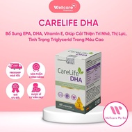 [DHA & BRAIN] CareLife DHA Omega 3 EPA DHA Vitamin E - Box of 60 Tablets - Supports Memory, Vision a