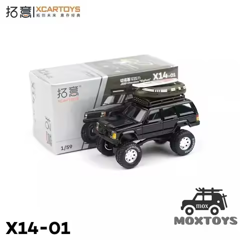 XCarToys 1:59 Cherokee Black Diecast Model Car