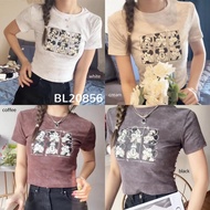 [FG] Mickey Comic Crop T-Shirt BL20856 TR