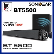 SonicGear BT5500 Bluetooth 5.0 SoundBar With Wireless Subwoofer Powerful And Ultra -Low Bass Theatre