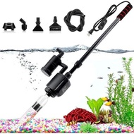 AQQA Electric Aquarium Gravel Cleaner, 6 in 1 Automatic Fish Tank Cleaning Tools Gravel Vacuum for A