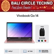 LAPTOP PELAJAR ASUS Vivobook Go 14 N4500 8GB 256GB W11 OHS - E410KA FHD428M