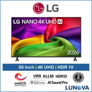 LG 55NU805BPSB 55" NU80 Nano 4K UHD AI Smart TV