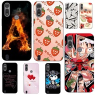 For Motorola Moto E6S E6i Case Phone Cover Protective Soft Silicone Black Tpu Case Lucky phone cases