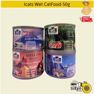 ICats Super Premium Wet Cat Food/Canned Food-50g(RANDOM)
