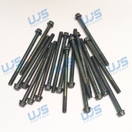 MESIN HIJAU 25PCS 50PCS 100PCS Flange Bolt 6x60 Key 8 Bolt Engine Block M6x60 Green