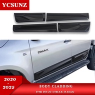 ABS Side Body Cladding For Isuzu Dmax D-max 2020 2021 2022 2023 2024 2025 Double Cabin Car Accessori