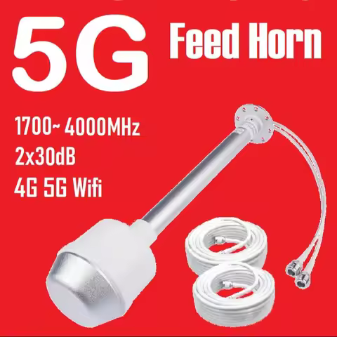30 dBi 3G 4G 5G WIFI MIMO Dish Outdoor External Antenna Feed Horn Feedhorn for HUAWEI Vodafone ZTE R