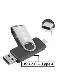 Biyetimi C 型 Usb 連接埠 2.0 Otg 隨身碟 64gb 智慧型手機平板電腦 128gb Pendrives 真實容量 Usb 棒