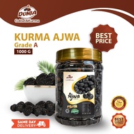 Kurma Ajwa Grade A Premium Dari Almadinah Makanan & Food Snack Halal Bottle 1kg / 500g / 300g / 120g