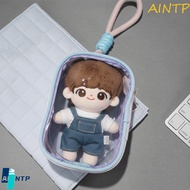 AINTP 10cm Transparent Doll Bag, Clear Zipper Doll Storage Bag, Dolls Walking Bag PVC Display Portab
