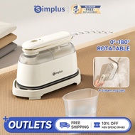 Simplus 1000W Steam Iron丨Dry & Steam Dual Use丨9 Steam Nozzles | 180° Rotatable Handle丨Compact Portab