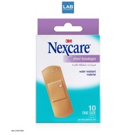 3M Nexcare Sheer Bandage 10 pcs. - 3เอ็ม เน็กซ์แคร์ พลาสเตอร์พลาสติกสีเนื้อ 10 ชิ้น