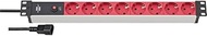 Brennenstuhl Alu-Line 8 Socket Power Strip for 19 Inch Cabinets with Automatic Circuit Breaker 10 A