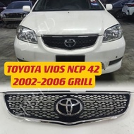TOYOTA VIOS NCP42 2002-2006 FRONT GRILL WITH LOGO BUMPER GRILL DEPAN