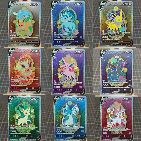 Pokemon Diy Eeveelution Gengar Vmax Charizard Self Control Collect Signature Trading Flash Card Anim