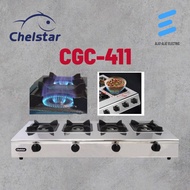 Chelstar Commercial Gas Stove 4 Burner CGC-411
