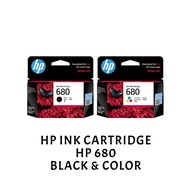 [ORIGINAL] HP Ink Cartridge HP 680 HP680 Black & Tri-Color F6V27AA F6V26AA