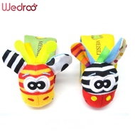 Wedroo baby hand rattles / baby watch wristband rattles toys / newborn baby rattles socks / plush st