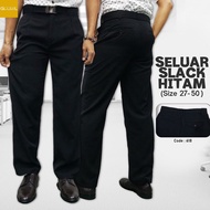 SELUAR SLACK HITAM LELAKI 618 SIZE 27-50