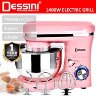 DESSINI 4.5L - 8 Speed Stand Mixer  Electric Egg Beater Blender Grinder Dough Whisk Mesin Bowl Pengadun Bancuh Telur