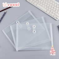 ROXUL File Bag, Waterproof Plastic File Folder, Thickened Transparent A5/A6 Card Paper File Holder S