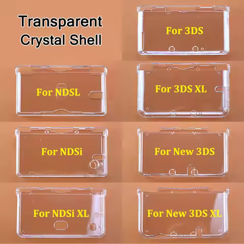 Clear Protective Case Cover For PSP 2000 3000 PSV GBA SP NDSL DSI NDSi XL 3DS XL New 3DS XLLL Consol