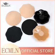 ECMLN Woman Silicone Pasties Thin Adhesive Bra Reusable Invisible Breast