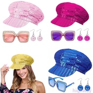 Hi 3Pieces Disco 50s 60s 70s 80s Set Rockstars Cool Outfits for Halloween Birthday Party Costume Dre