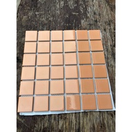 High quality ceramic mosaic tiles. light orange ceramic tiles 30cm
