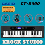 Casio CT-S400 61-key Ultra-Portable Arranger Keyboard w/Keyboard Stand - Black ( CTS400 / CT S400 )