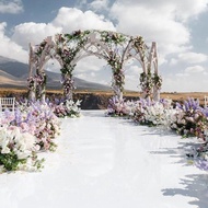 【In-Stock】 Custom White Carpet For Wedding Aisle Runner Indoor And Outdoor Party Decoration Thicknes