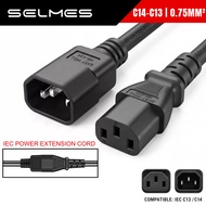 Power Cord IEC C13 IEC C14 0.75mm2 10A 250V UPS PDU PC Monitor Power Supply Cable AC Extension Cable
