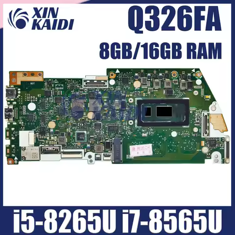 Q326FA Mainboard For ASUS Q326 Q326F UX362F UX362FA Laptop Motherboard i3 i5 i7 8th Gen 4GB/8GB/16GB