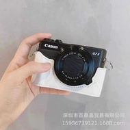 Suitable for Canon G7X2 Camera Bag G7X3 G7X MARK II Leather Case Base Protective Case Photography Ha