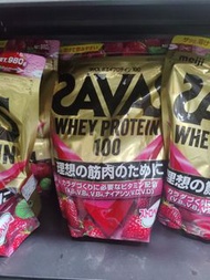 明治 SAVAS Whey Protein 100 草莓味