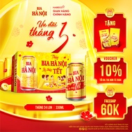 Thùng 24 lon Bia Hà Nội - HABECO (330ml/lon)
