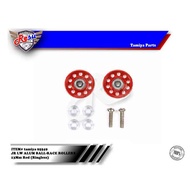TAMIYA 	95549 JR LW ALUM BALL-RACE ROLLERS 13Mm Red (Ringless)