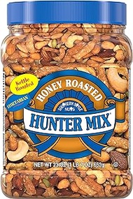 Southern Style Nuts Honey Roasted Hunter Mix, 23 Ounces, Sesame Sticks, Peanuts, Sunflower Kernels, Almonds, Cashews, and Pepitas