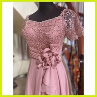 ◙ ◫ ♧ Blush Pink Mother of the Bride Dress/ Principal & Secondary Sponsor Gown/ Pang Ninang Dress