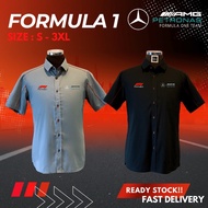 Mercedes AMG Petronas F1 Shirt Motorsports Racing Team Baju Kemeja/Baju Korporat 🔥Ready Stock🔥