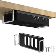 CaSZLUTION Screw-Mount Docking Station Holder for Dell D3100 Dock- Under Desk & Wall Mount Acrylic O