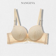 Áo Ngực Ren Chữ Cái Mút Độn Hình Tim Nâng Đỡ Siêu Đẩy Vòng Một Dày 5Cm NANGEVA Ms912